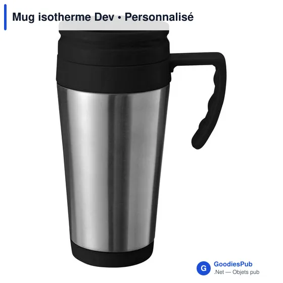 Mug isotherme personnalisable en acier inoxydable avec logo - Image 7