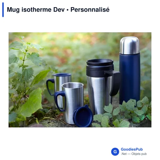 Mug isotherme personnalisable en acier inoxydable avec logo - Image 9