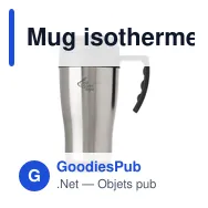 Mug isotherme personnalisable en acier inoxydable avec logo - Miniature 10