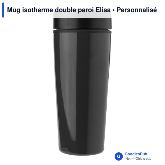 Mug isotherme personnalisable Elisa avec logo - 450 ml - Image 2