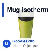 Mug isotherme personnalisable Elisa avec logo - 450 ml - Miniature 5