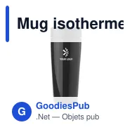 Mug isotherme personnalisable Elisa avec logo - 450 ml - Miniature 9