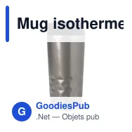 Mug isotherme double paroi Lorraine - Miniature 1
