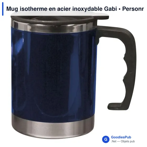 Mug isotherme en acier inoxydable Gabi - Image 2