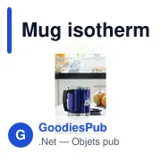 Mug isotherme en acier inoxydable Gabi - Miniature 3