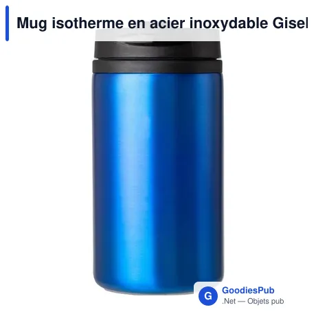 Mug isotherme en acier inoxydable Gisela