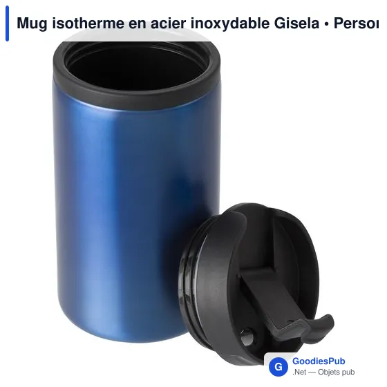 Mug isotherme en acier inoxydable Gisela - Image 5