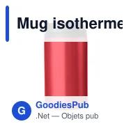 Mug isotherme en acier inoxydable Gisela - Miniature 7