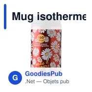 Mug isotherme en acier inoxydable Gisela - Miniature 8