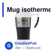 Mug isotherme personnalisable avec logo pour entreprises - Miniature 2