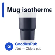Mug isotherme en acier inoxydable recyclé Arnold - Miniature 11