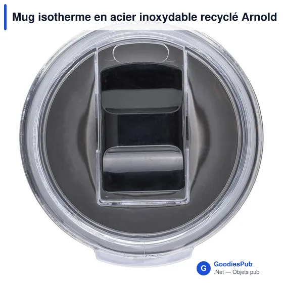 Mug isotherme en acier inoxydable recyclé Arnold - Image 7