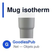 Mug isotherme en acier inoxydable recyclé Arnold - Miniature 8