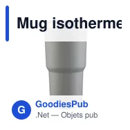 Mug isotherme en acier inoxydable recyclé Arnold - Miniature 9