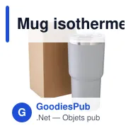 Mug isotherme en acier inoxydable recyclé Arnold - Miniature 10