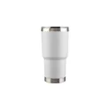 Variante blanc - Mug isotherme en acier inoxydable recyclé Arnold