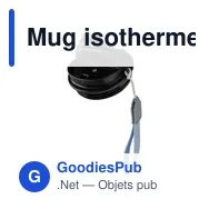 Mug isotherme en acier inoxydable recyclé Kayla - Miniature 11