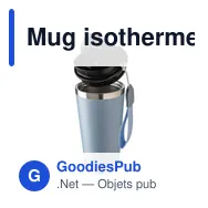 Mug isotherme en acier inoxydable recyclé Kayla - Miniature 10