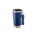 Variante bleu - Mug isotherme en acier inoxydable recyclé Kayla