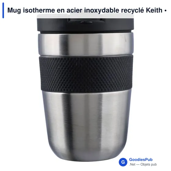 Mug isotherme personnalisable en acier inoxydable - Keithavec logo - Image 2