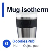 Mug isotherme personnalisable en acier inoxydable - Keithavec logo - Miniature 6