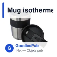 Mug isotherme personnalisable en acier inoxydable - Keithavec logo - Miniature 9