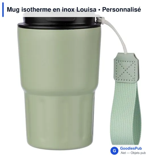Mug isotherme personnalisable Louisa avec logo - Image 2