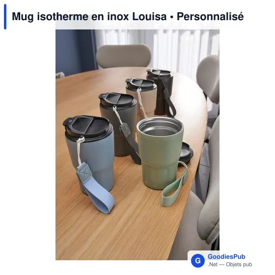 Mug isotherme personnalisable Louisa avec logo - Image 11