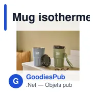 Mug isotherme personnalisable Louisa avec logo - Miniature 12