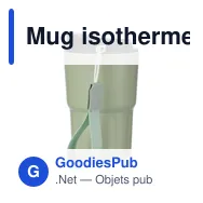 Mug isotherme personnalisable Louisa avec logo - Miniature 3