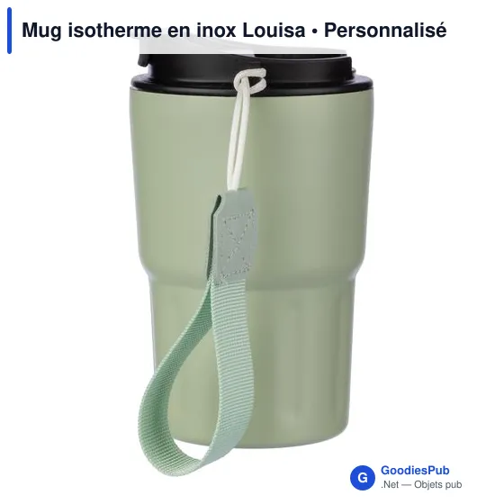Mug isotherme personnalisable Louisa avec logo - Image 3