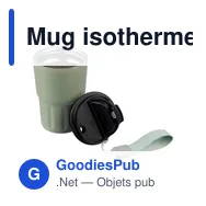 Mug isotherme personnalisable Louisa avec logo - Miniature 4
