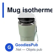 Mug isotherme personnalisable Louisa avec logo - Miniature 5