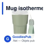 Mug isotherme personnalisable Louisa avec logo - Miniature 6