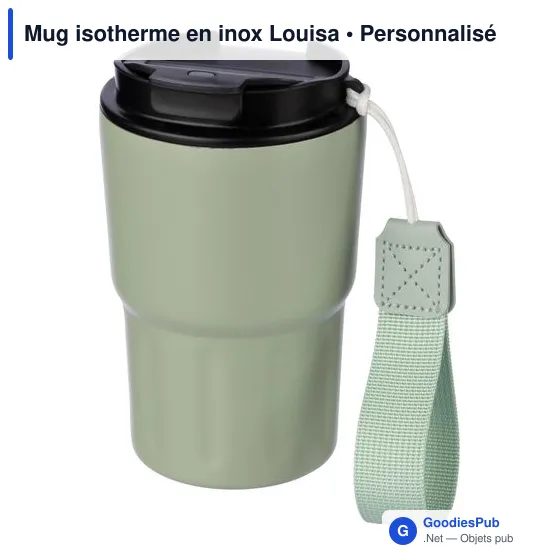 Mug isotherme personnalisable Louisa avec logo - Image 6