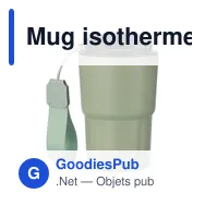 Mug isotherme personnalisable Louisa avec logo - Miniature 7