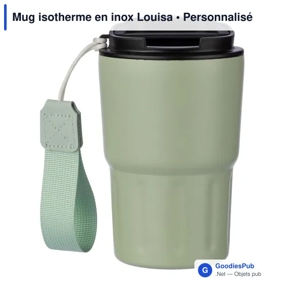 Mug isotherme personnalisable Louisa avec logo - Image 7