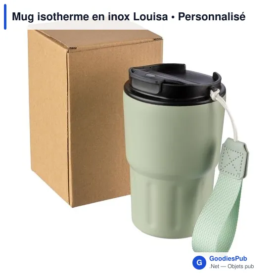 Mug isotherme personnalisable Louisa avec logo - Image 8