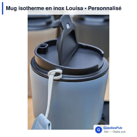 Mug isotherme personnalisable Louisa avec logo - Image 9