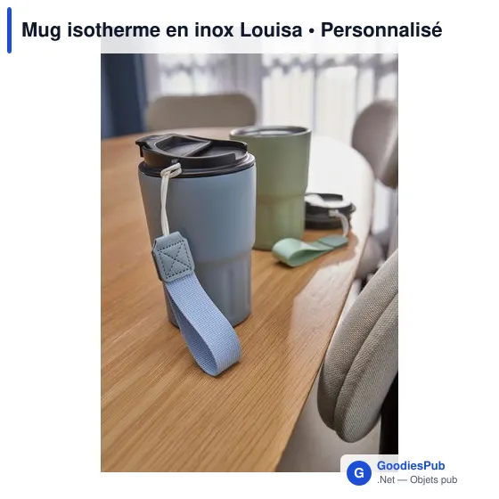 Mug isotherme personnalisable Louisa avec logo - Image 10
