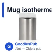 Mug isotherme personnalisable étanche 200 ml avec logo - Inox - Miniature 3