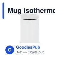 Mug isotherme personnalisable étanche 200 ml avec logo - Inox - Miniature 5