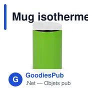 Mug isotherme personnalisable étanche 200 ml avec logo - Inox - Miniature 6