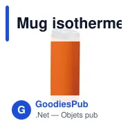 Mug isotherme étanche personnalisable en inox avec logo - 350 ml - Miniature 6