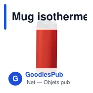 Mug isotherme étanche personnalisable en inox avec logo - 350 ml - Miniature 8
