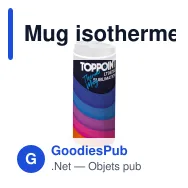 Mug isotherme étanche personnalisable en sublimation avec logo - 350 ml - Miniature 1