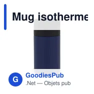 Mug isotherme personnalisable en inox 250 ml avec logo - Flow - Miniature 2