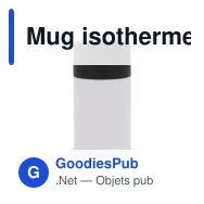 Mug isotherme personnalisable en inox 250 ml avec logo - Flow - Miniature 4