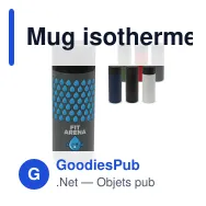 Mug isotherme personnalisable en inox 400 ml avec logo - Flow - Miniature 1