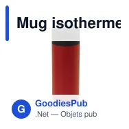 Mug isotherme personnalisable en inox 400 ml avec logo - Flow - Miniature 4